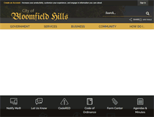 Tablet Screenshot of bloomfieldhillsmi.net